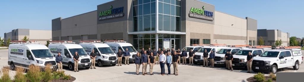 AmeriTech Air Conditioning and Heating — full team and fleet of 12 service vehicles, Greater Orlando